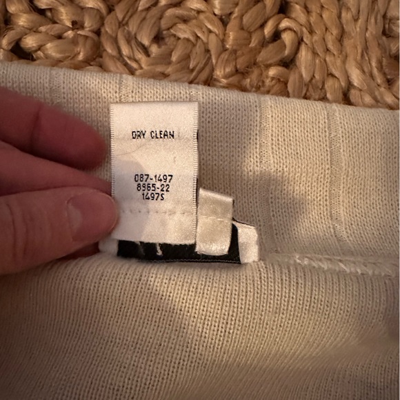 Vintage Blushe Impressions Cream Merino Wool Skirt and Top Set Size M - Picture 10 of 11